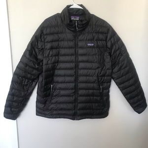 Patagonia Men’s Large Down Jacket Black Zip